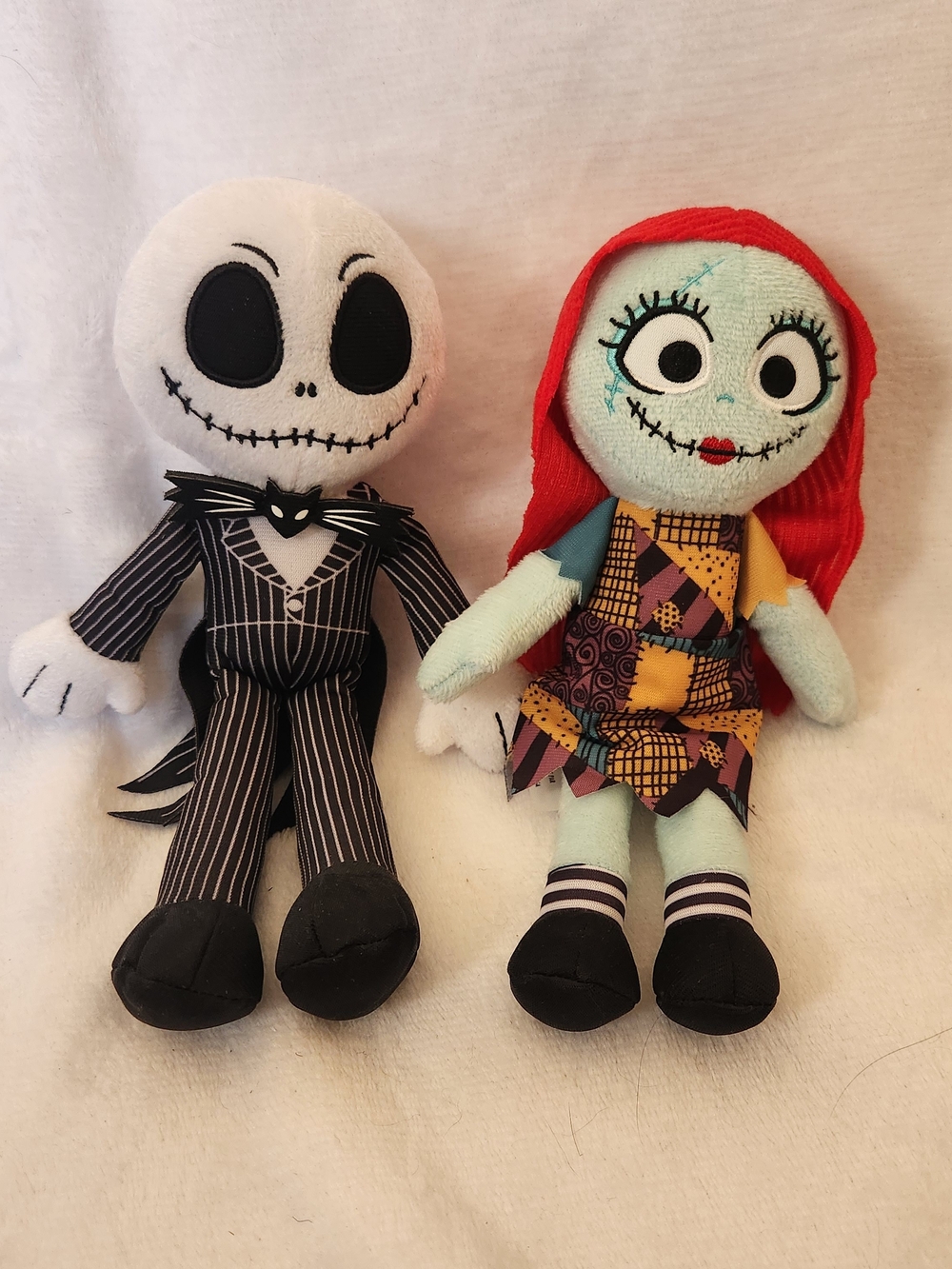 Disney Nightmare Before Christmas Jack Skellington, Sally 9" Plush Toys